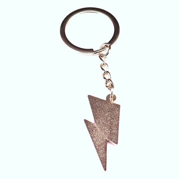 Bowie Bolt Gold Ring Keychain - Picture 3 of 5